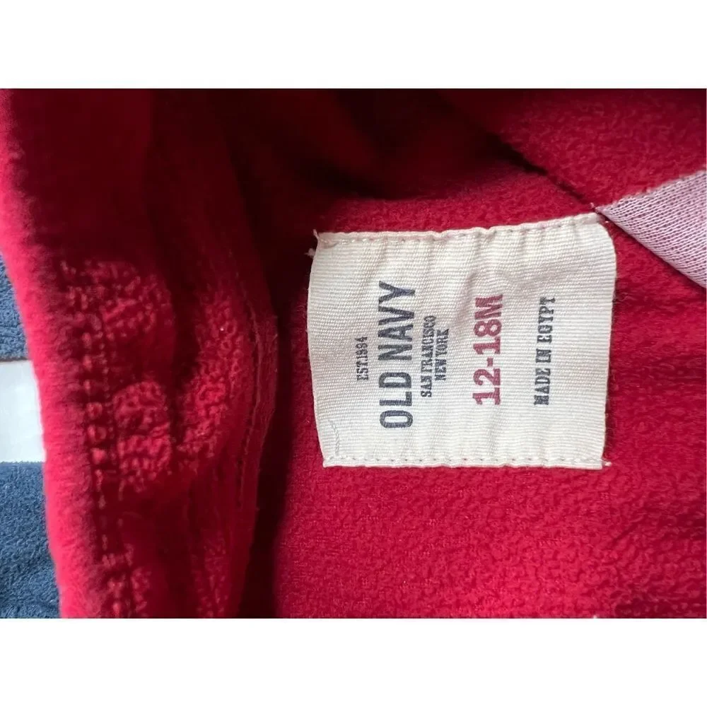 Set of 3 Old Navy 12-18 month fleece sweatshirts